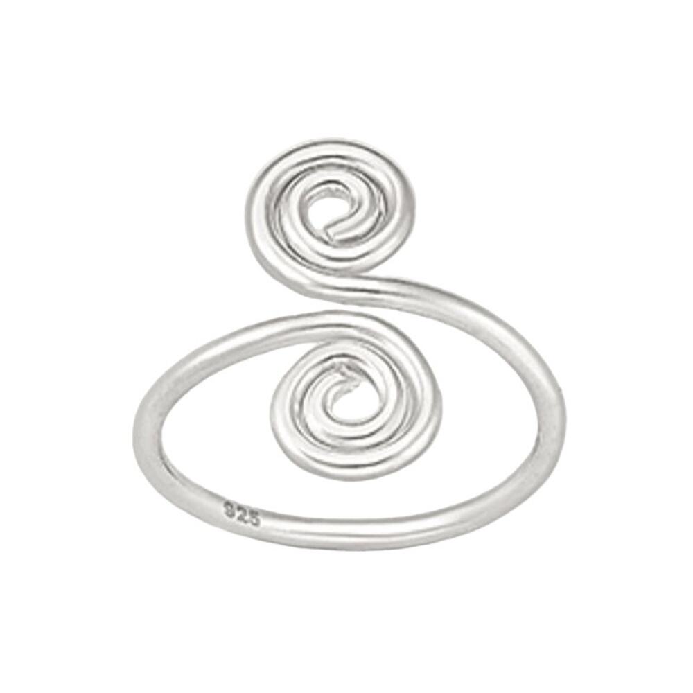 NWT Adjustible Sterling Silver spiral Toe ring